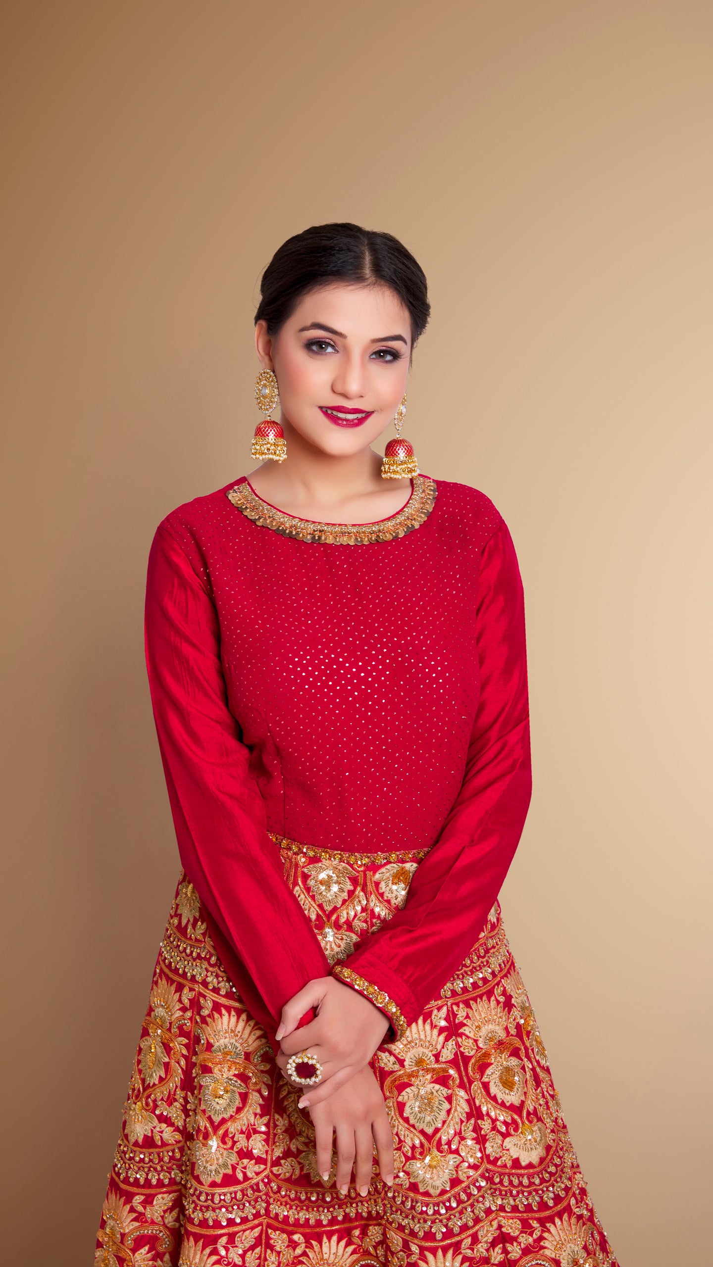 Maroon Designer Dress