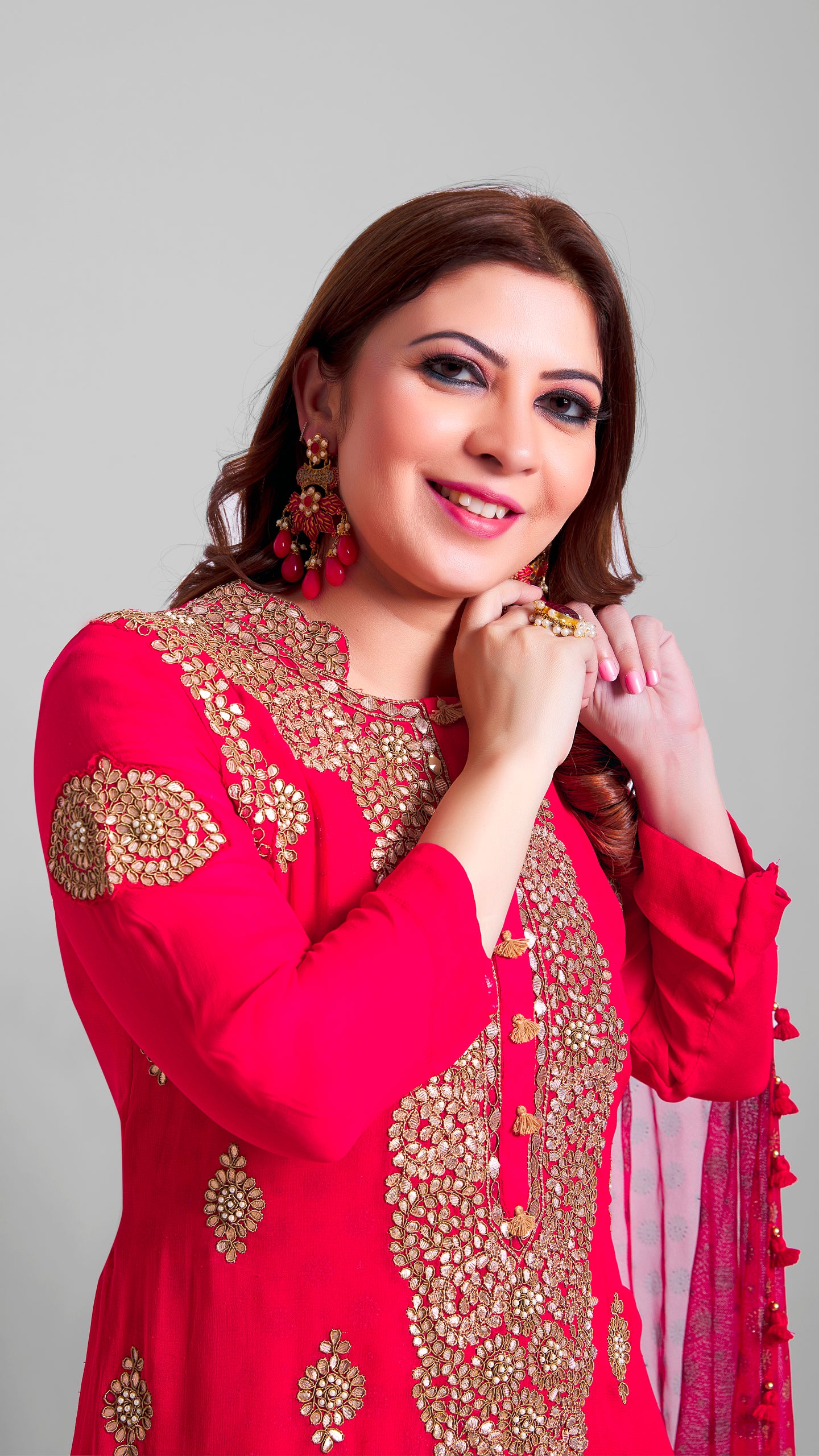 Red Punjabi Designer Dress